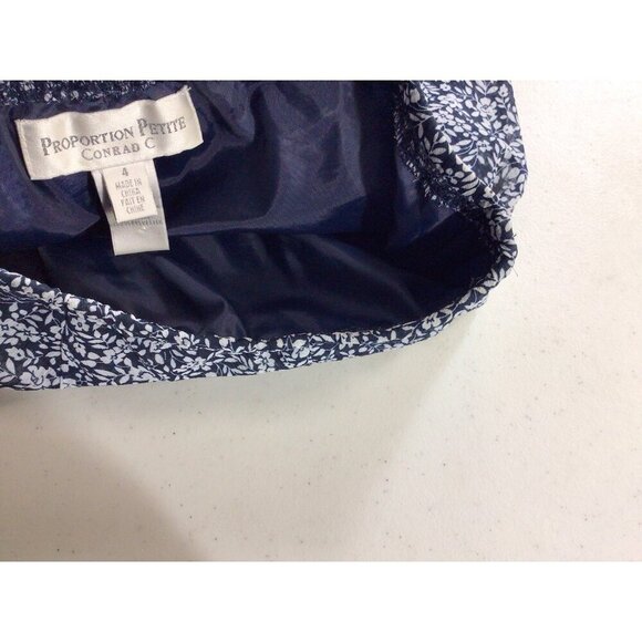 Fairycore Blue Floral Midi Skirt Womens 4 - Picture 5 of 6